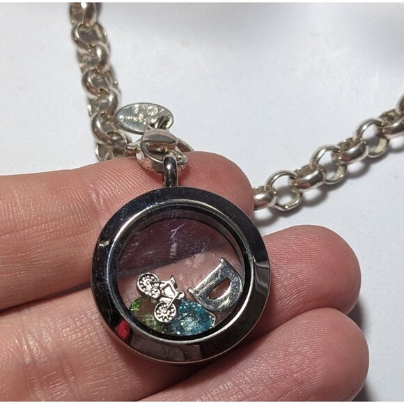 Origami Owl Silver Floating Locket Necklace - Picture 5 of 9